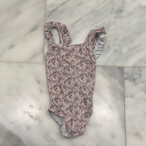 Floral Kids Swim One Piece
